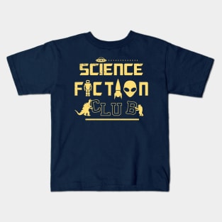 Retro Science Fiction Club UFO Monsters Aliens Sci-fi Nerd Kids T-Shirt